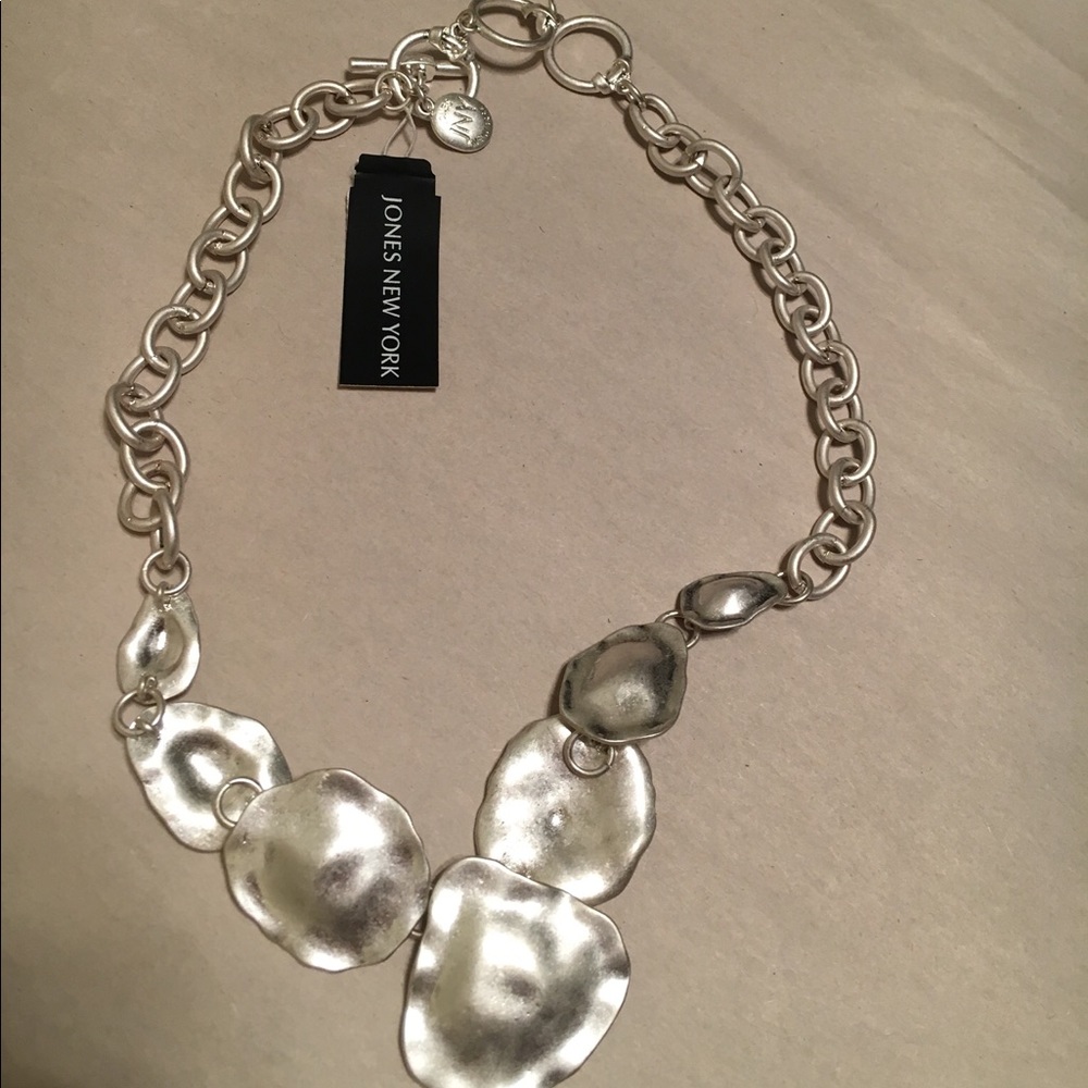 Jones New York silver necklace New NWT